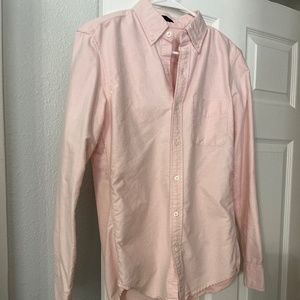 Men’s Small Slim Pink Button Down Banana Republic